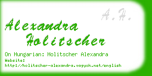 alexandra holitscher business card